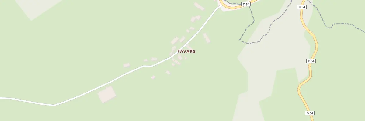 Plan du 5127 Favars à Freix-Anglards