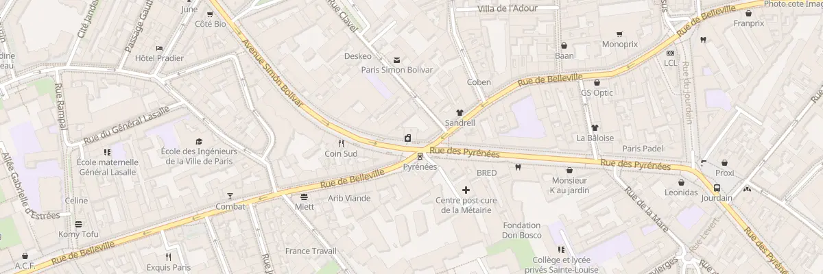 Plan du 4 Av Simon Bolivar à Paris 19e Arrondissement