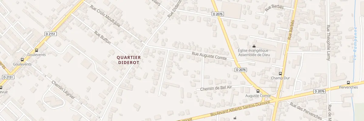 Plan du 33 Rue Auguste Comté à Bourges