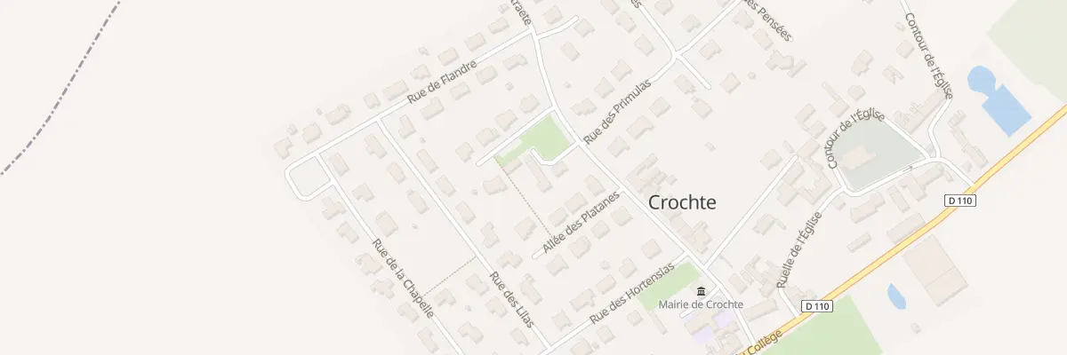 Plan du 2 Rue Meuninck Straete à Crochte