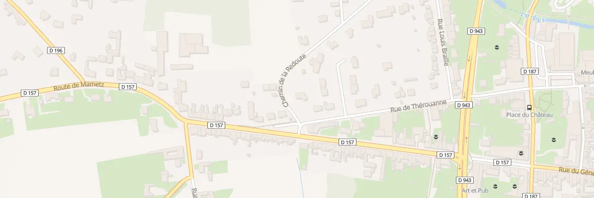 Plan du 28 Rue de Thérouanne à Aire-sur-la-Lys