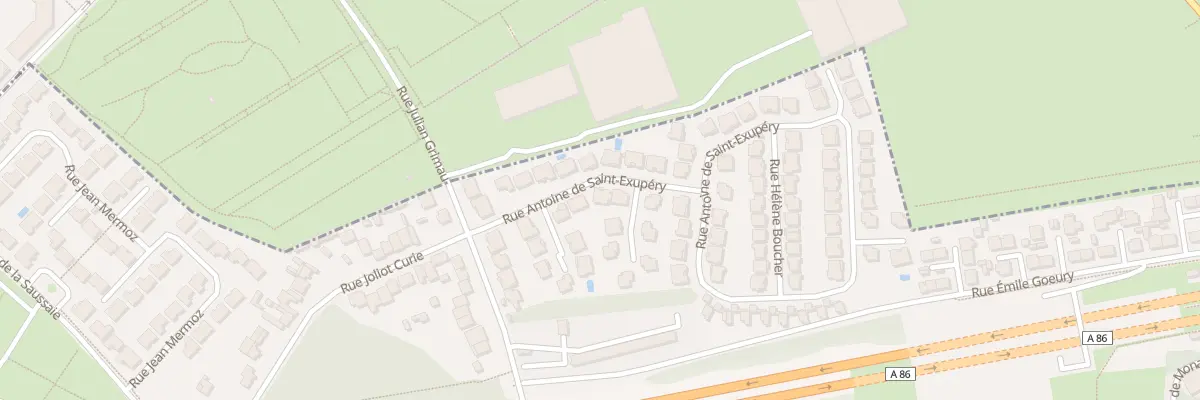 Plan du 6 Rue Antoine de Saint-exupéry à Thiais