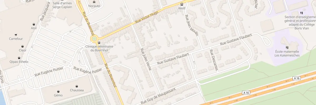 Plan du 4 Rue Gustave Flaubert à Coudekerque-Branche