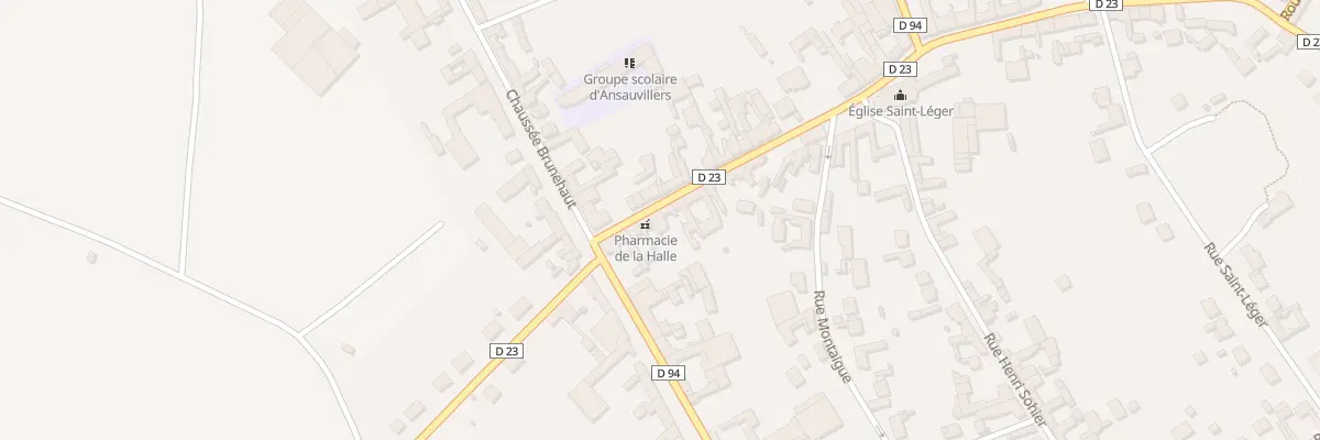 Plan du 15 Rue de la Halle à Ansauvillers