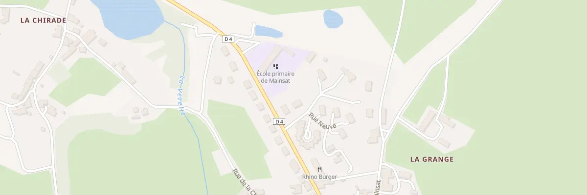 Plan du 1 Rue Neuve à Mainsat