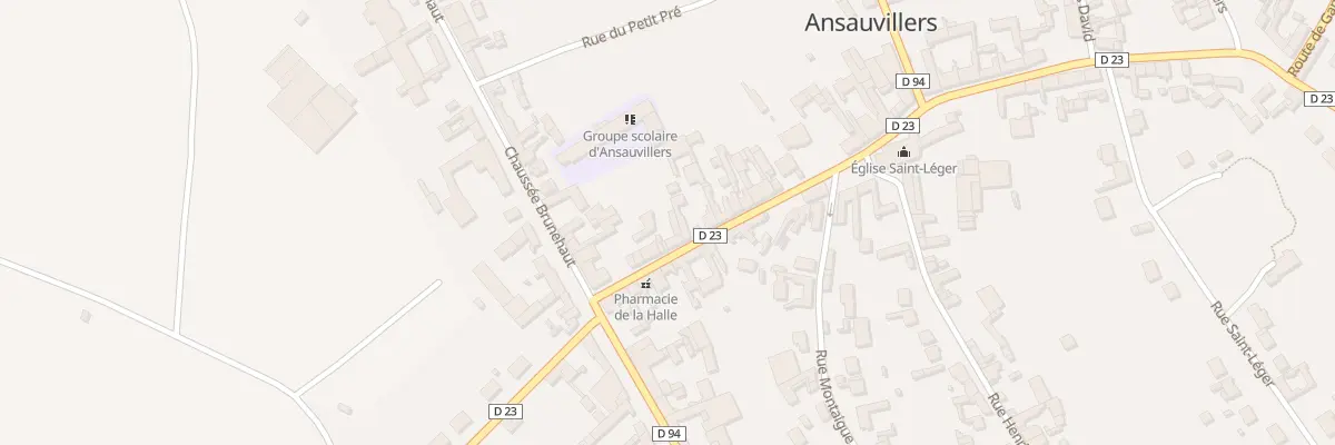 Plan du 18 Rue de la Halle à Ansauvillers