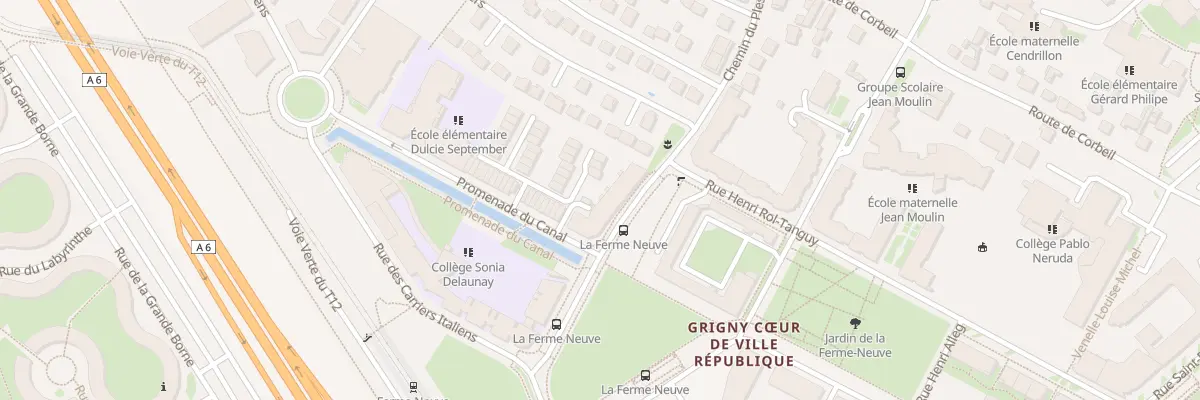Plan du 11A Prom du Canal à Grigny