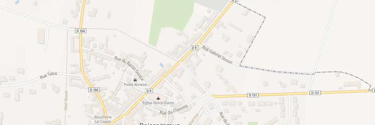 Plan du 2 Rue des Deportes à Boiscommun