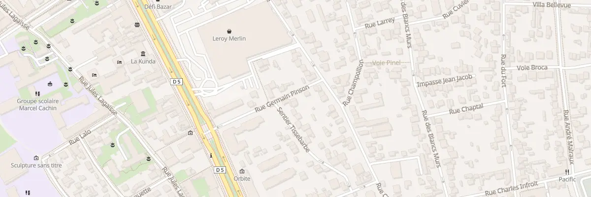 Plan du 7 Rue Germain Pinson à Vitry-sur-Seine