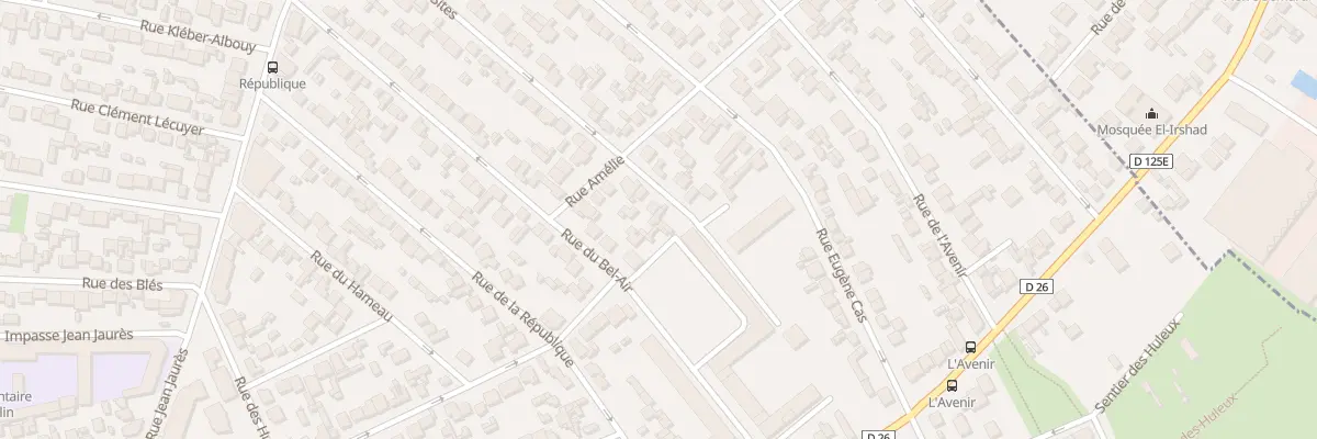 Plan du 54 Rue des Beaux Sites à Stains