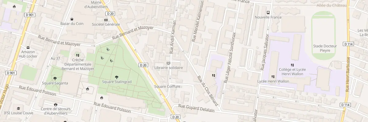 Plan du 12 Rue du Clos Bénard à Aubervilliers