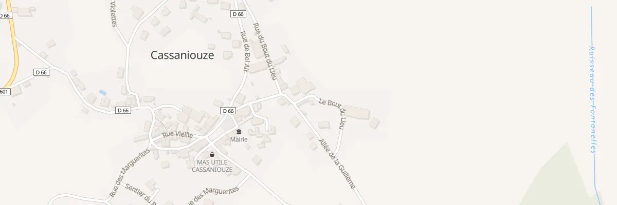 Plan du 7 Rue du Bout du Lieu à Cassaniouze