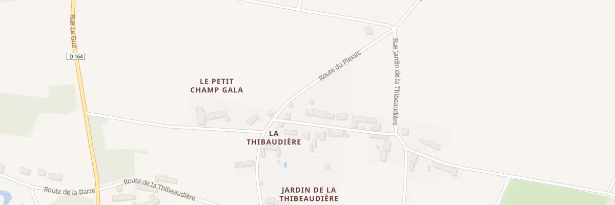 Plan du 18 Rue Jardin de la Thibeaudiere à Montbarrois