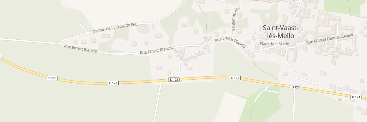 Plan du 67 Rue des Fontaines à Saint-Vaast-lès-Mello