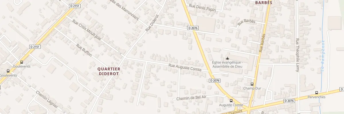 Plan du 28 Rue Auguste Comté à Bourges
