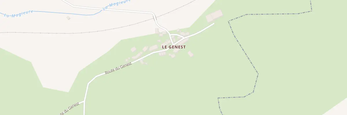 Plan du 10 Le Genest à Treignat