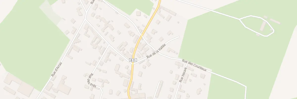 Plan du 3 Rue des Courtieux à Rubempré