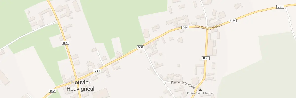 Plan du 13 Rue Richard Pruvost à Houvin-Houvigneul