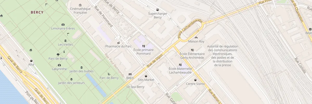 Plan du 1 Rue de Bercy à Paris 12e Arrondissement