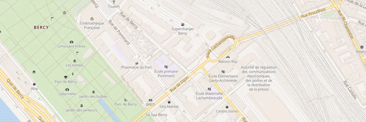 Plan du 4 Rue de Bercy à Paris 12e Arrondissement