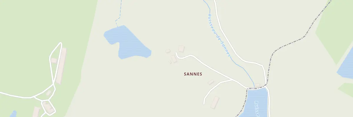 Plan du 2 Sannes à Saint-Bard