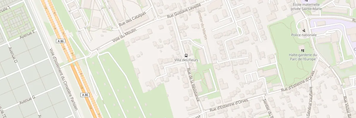 Plan du 89 Rue de la Résistance à Thiais