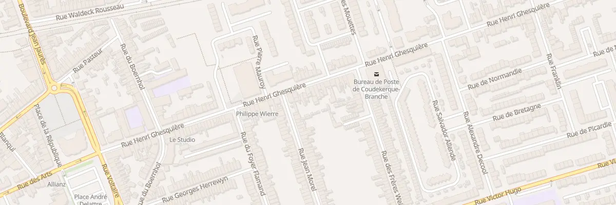 Plan du 74 Rue Henri Ghesquière à Coudekerque-Branche