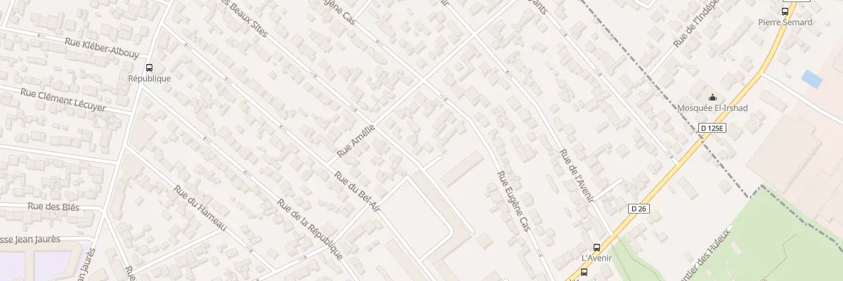 Plan du 55 Rue des Beaux Sites à Stains