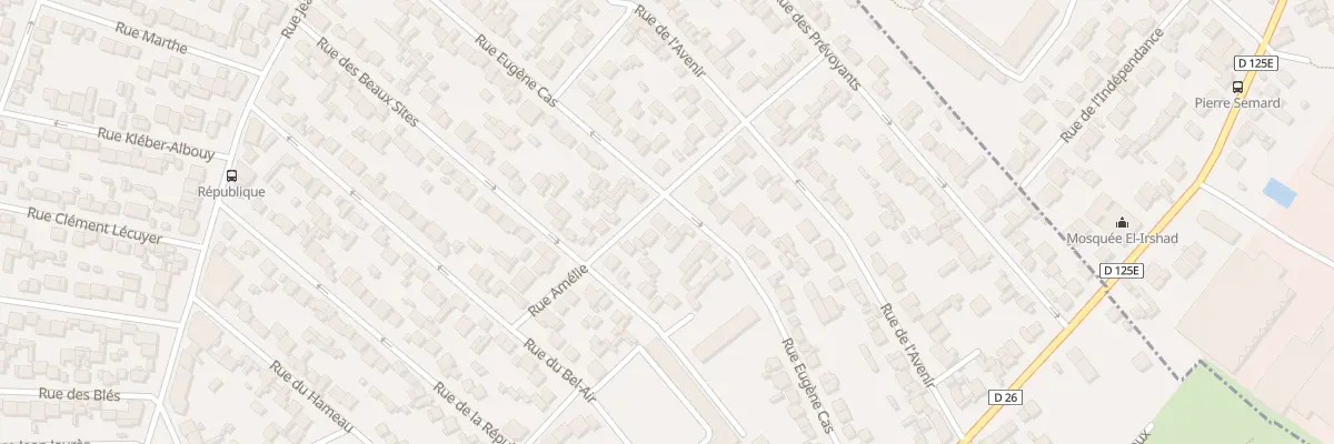 Plan du 33 Rue Eugène Cas à Stains
