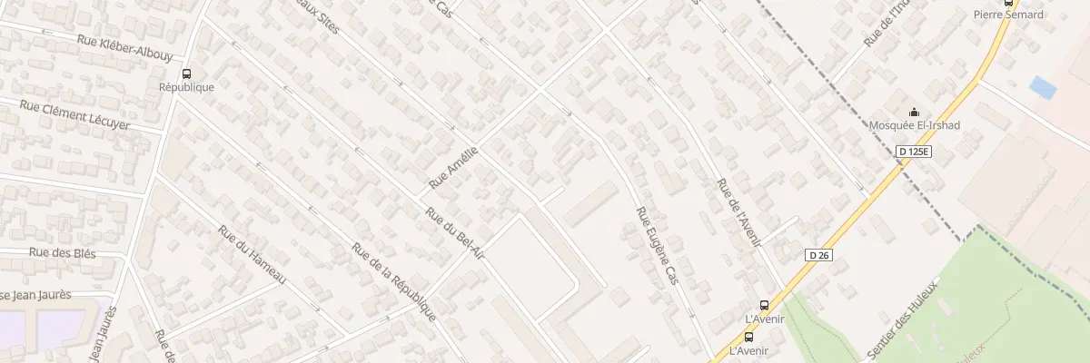 Plan du 59 Rue des Beaux Sites à Stains