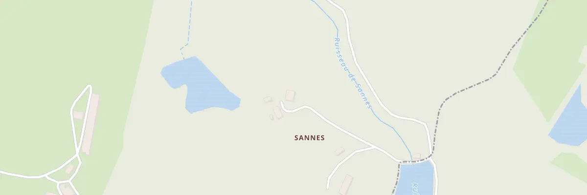 Plan du 1 Sannes à Mautes