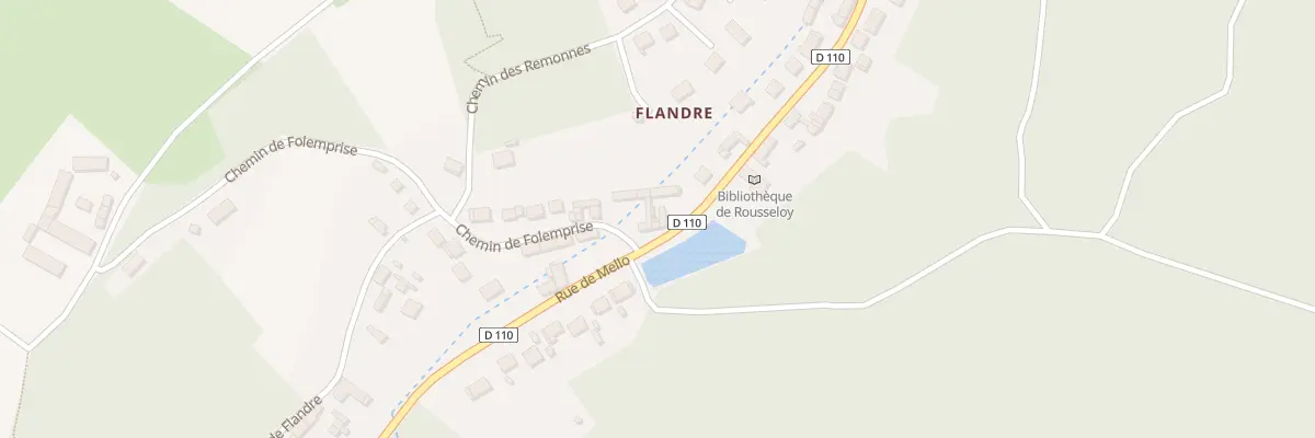 Plan du 36 Rue de Mello à Rousseloy