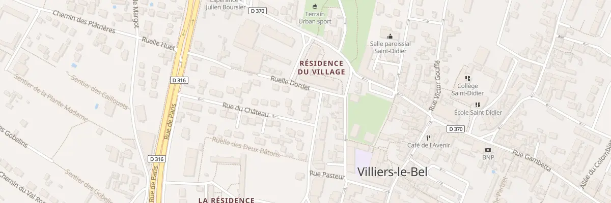 Plan du 2B Rue Louis Demolliens à Villiers-le-Bel