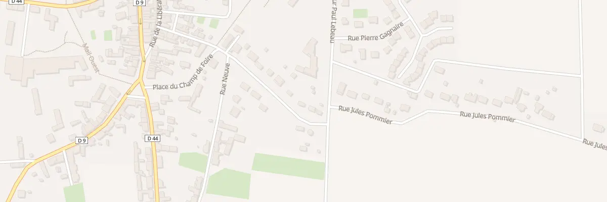 Plan du 15 Rue Jules Pommier à Boiscommun