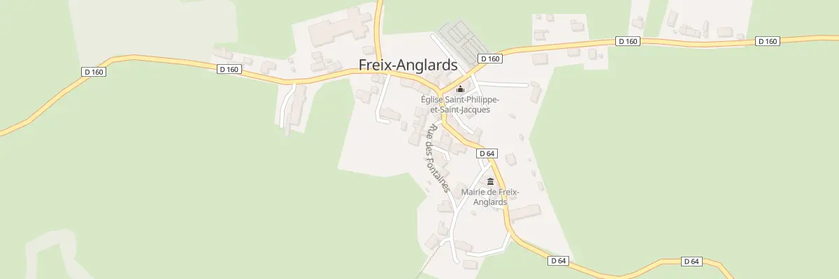 Plan du 5036 Le Bourg à Freix-Anglards