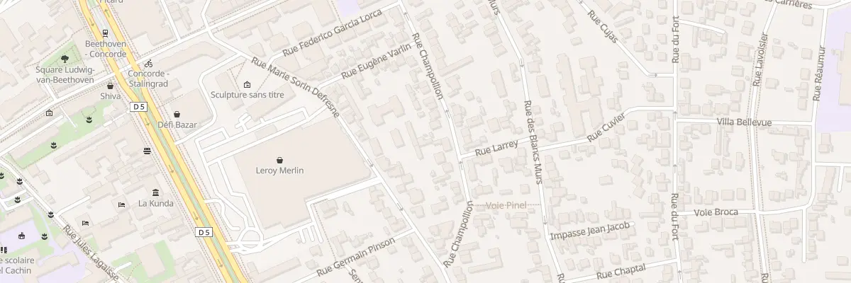 Plan du 23 Rue Champollion à Vitry-sur-Seine