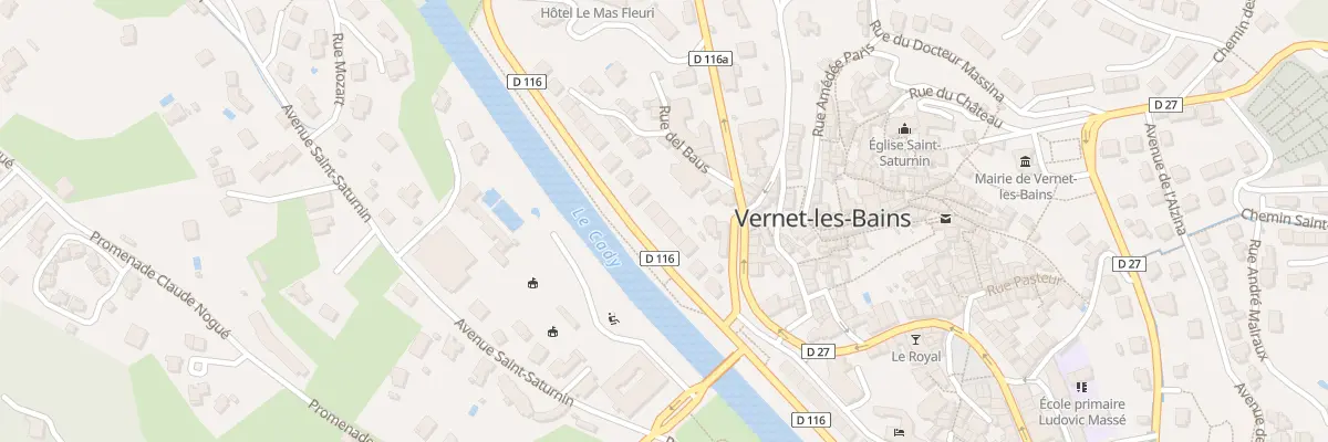 Plan du 6 Bd des Pyrénées à Vernet-les-Bains