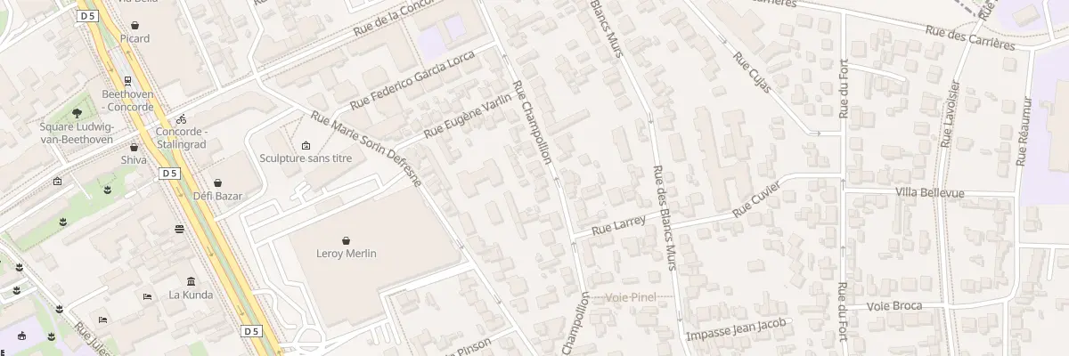 Plan du 31 Rue Champollion à Vitry-sur-Seine
