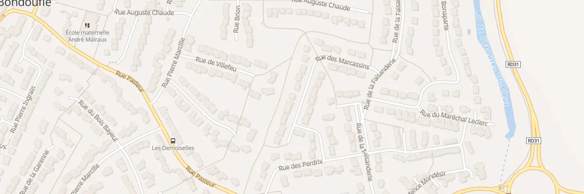 Plan du 17 Rue des Marcassins à Bondoufle