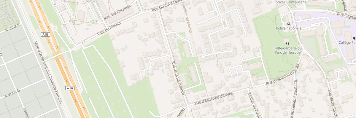 Plan du 90 Rue de la Résistance à Thiais