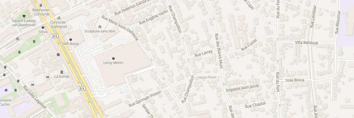 Plan du 19 Rue Champollion à Vitry-sur-Seine