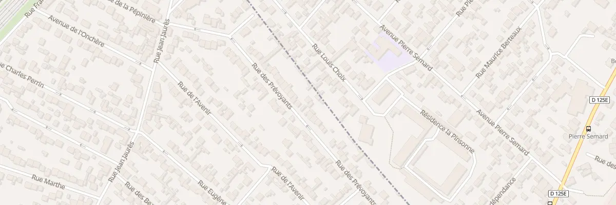 Plan du 72 Rue des Prévoyants à Stains