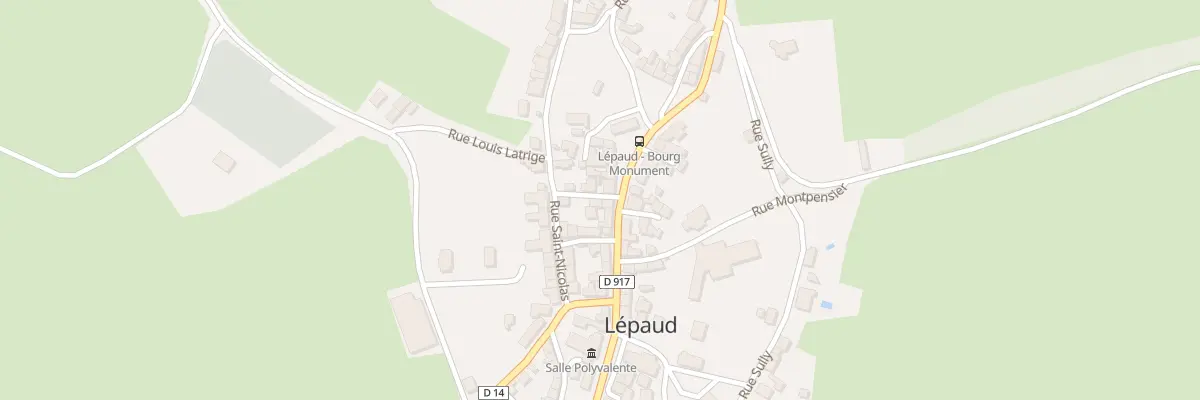 Plan du 1 Rue du Sabotier à Lépaud