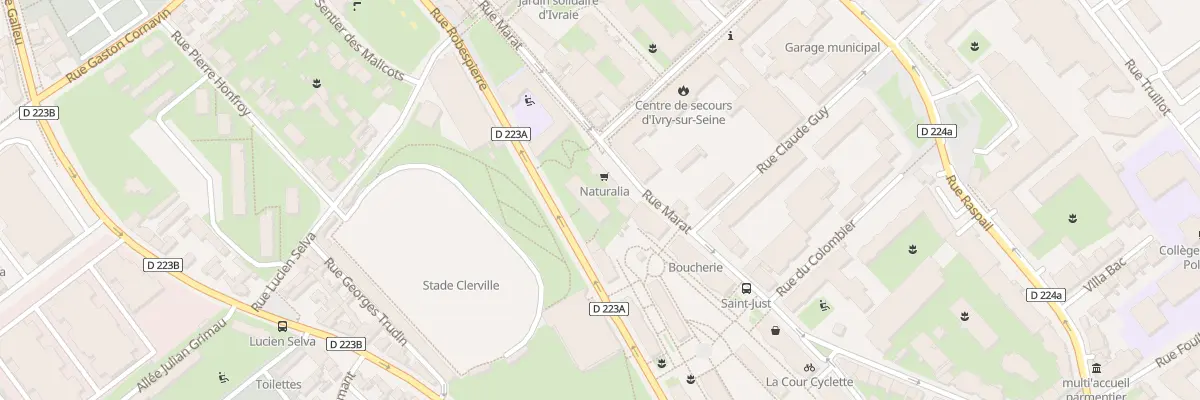 Plan du 9 Rue Robespierre à Ivry-sur-Seine