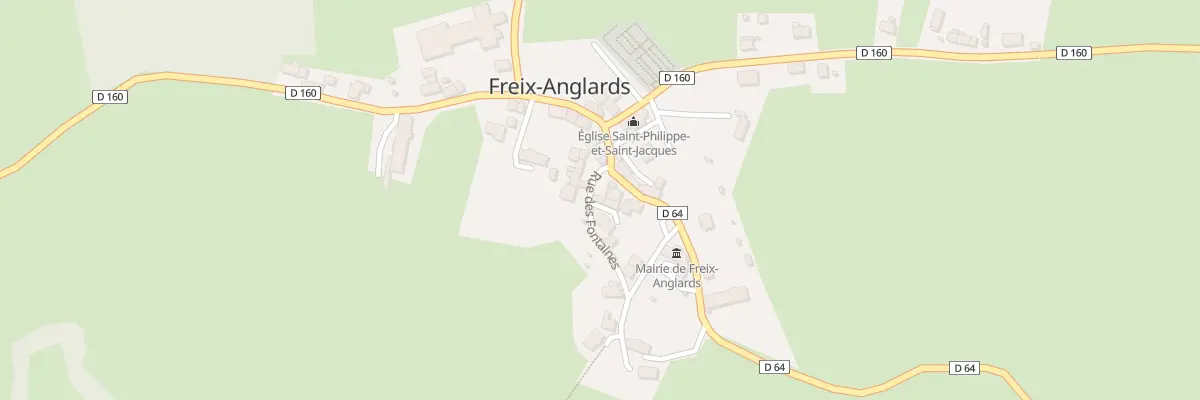 Plan du 5038 Le Bourg à Freix-Anglards
