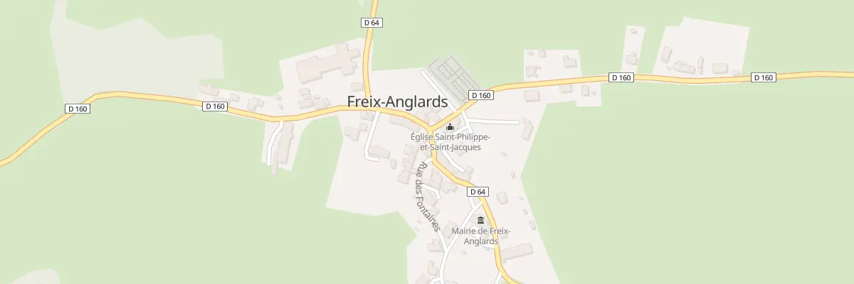 Plan du 5032 Le Bourg à Freix-Anglards