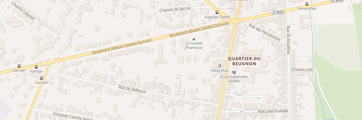Plan du 10 All Henri Guillaumet à Bourges