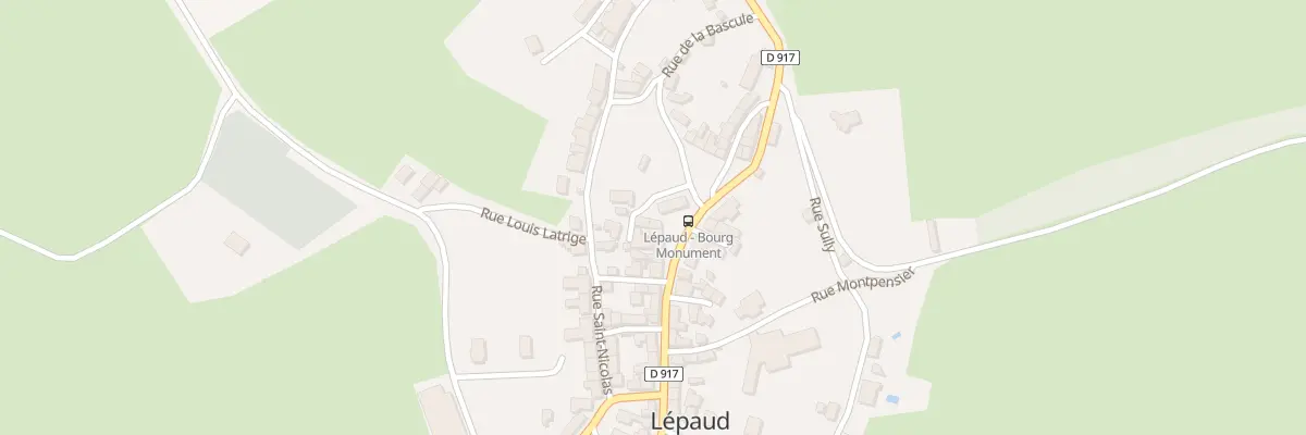 Plan du 1 Pl du Foirail à Lépaud