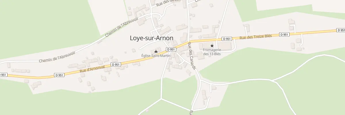 Plan du 1 Rue du Puit de St Loup à Loye-sur-Arnon