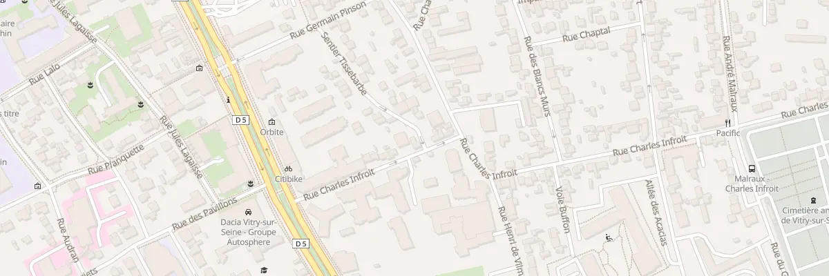 Plan du 98 Rue Charles Infroit à Vitry-sur-Seine